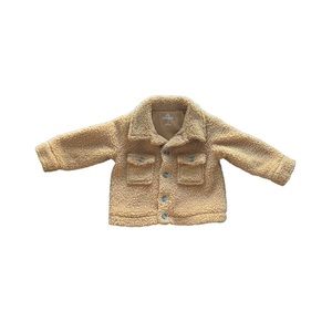 Cat and Jack fuzzy jacket, caramel color, size 12 months